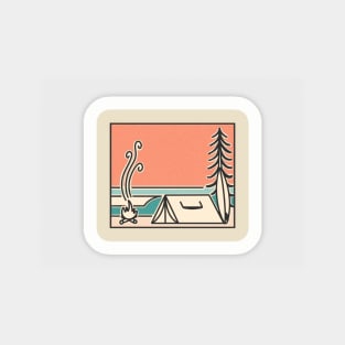Simple doodle beach Sticker